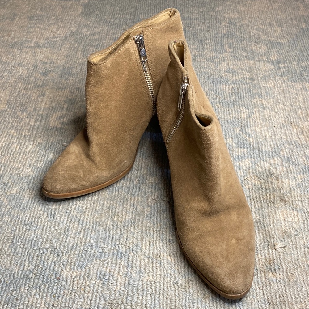 J.Crew tan suede booties 7